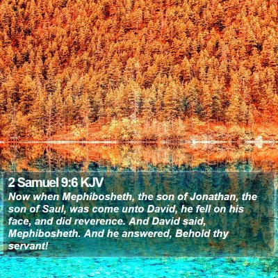 2 Samuel 9:6 KJV Bible Verse Image