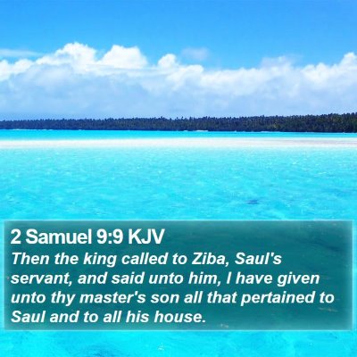 2 Samuel 9:9 KJV Bible Verse Image