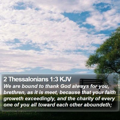 2 Thessalonians 1:3 KJV Bible Verse Image