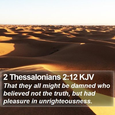 2 Thessalonians 2:12 KJV Bible Verse Image