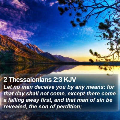 2 Thessalonians 2:3 KJV Bible Verse Image