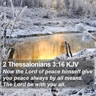 2 Thessalonians 3:16 KJV Bible Verse Image