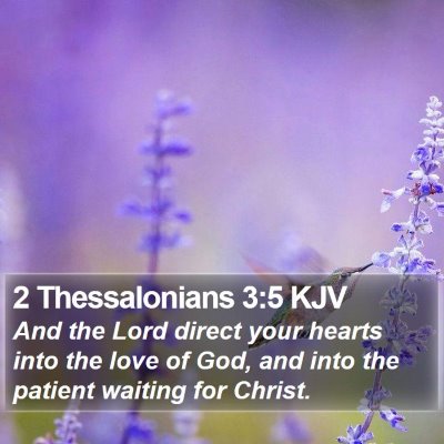 2 Thessalonians 3:5 KJV Bible Verse Image