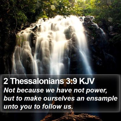 2 Thessalonians 3:9 KJV Bible Verse Image
