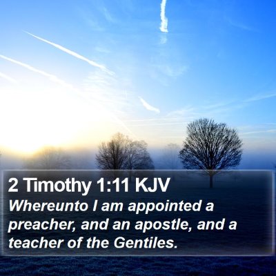 2 Timothy 1:11 KJV Bible Verse Image