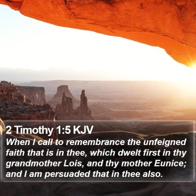 2 Timothy 1:5 KJV Bible Verse Image