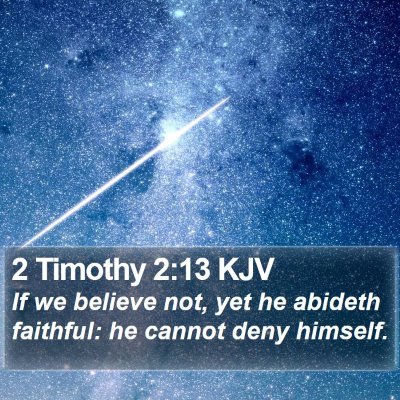 2 Timothy 2:13 KJV Bible Verse Image