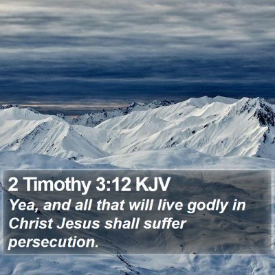 2 Timothy 3:12 KJV Bible Verse Image