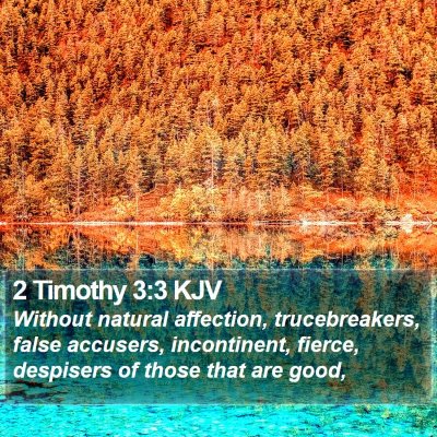 2 Timothy 3:3 KJV Bible Verse Image