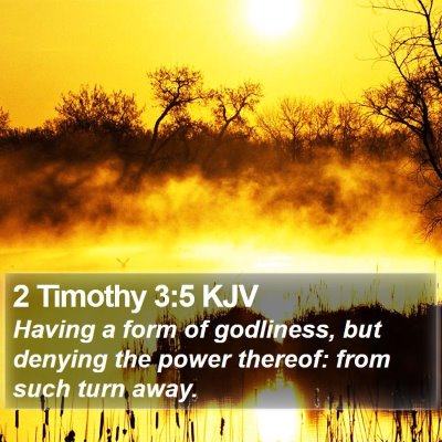 2 Timothy 3:5 KJV Bible Verse Image