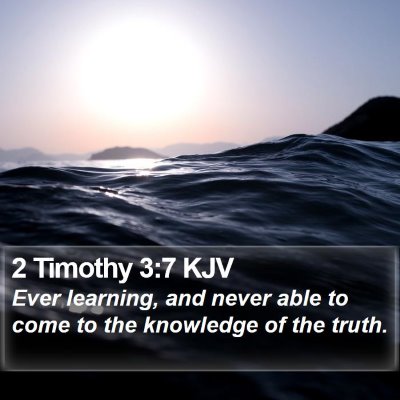 2 Timothy 3:7 KJV Bible Verse Image