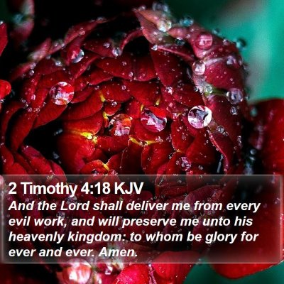 2 Timothy 4:18 KJV Bible Verse Image