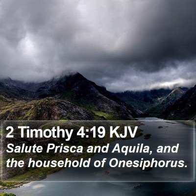 2 Timothy 4:19 KJV Bible Verse Image