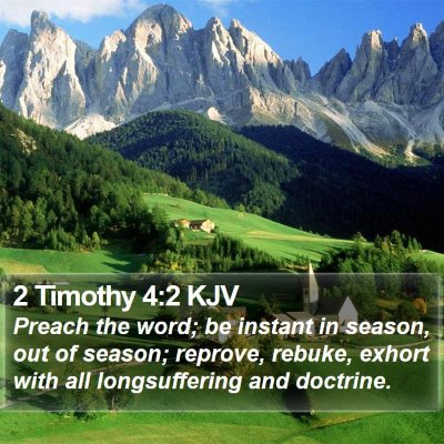 2 Timothy 4:2 KJV Bible Verse Image
