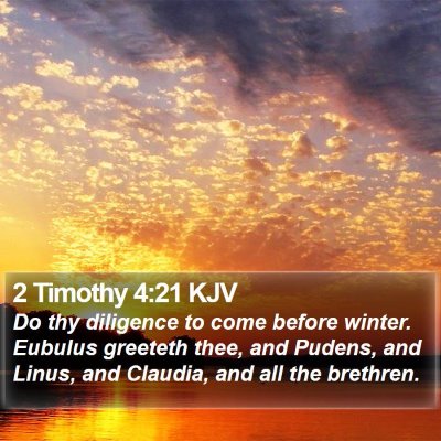 2 Timothy 4:21 KJV Bible Verse Image