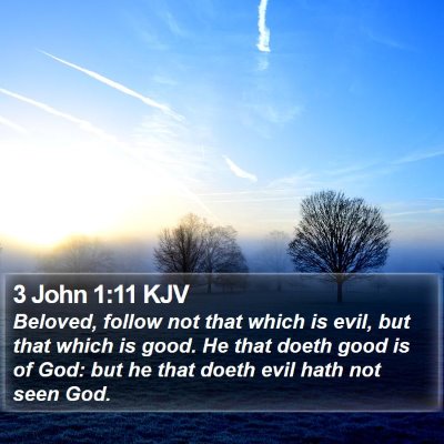 3 John 1:11 KJV Bible Verse Image