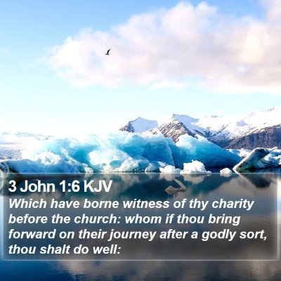 3 John 1:6 KJV Bible Verse Image