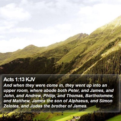 Acts 1:13 KJV Bible Verse Image