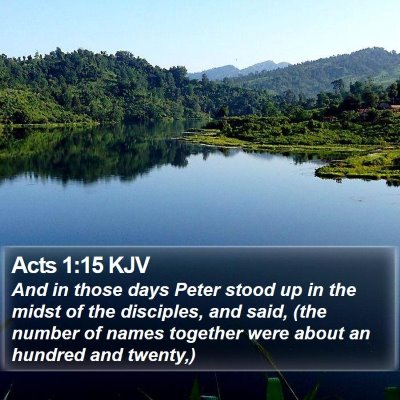 Acts 1:15 KJV Bible Verse Image