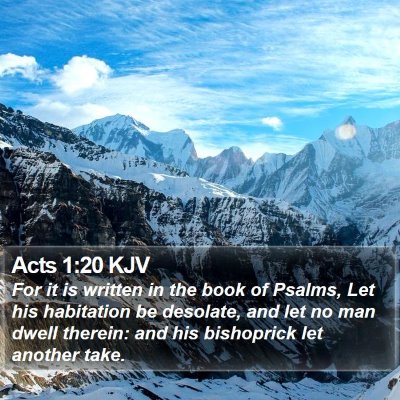 Acts 1:20 KJV Bible Verse Image