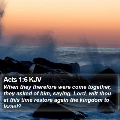 Acts 1:6 KJV Bible Verse Image