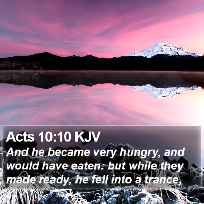 Acts 10:10 KJV Bible Verse Image
