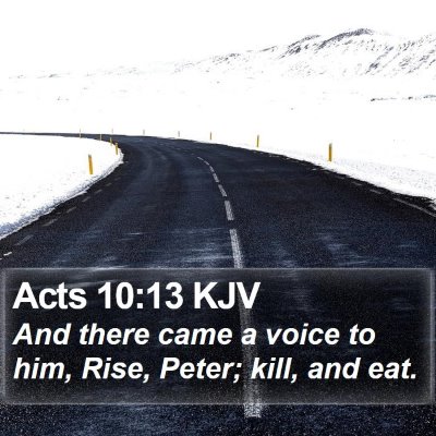 Acts 10:13 KJV Bible Verse Image