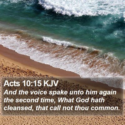 Acts 10:15 KJV Bible Verse Image