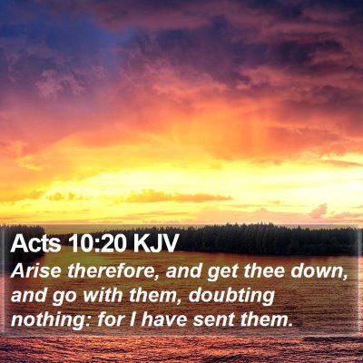 Acts 10:20 KJV Bible Verse Image