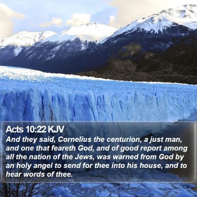 Acts 10:22 KJV Bible Verse Image