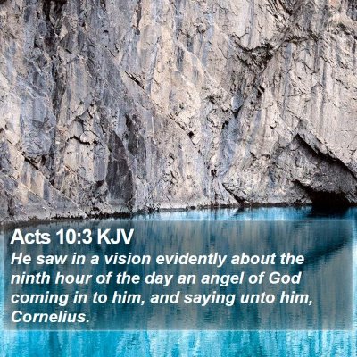 Acts 10:3 KJV Bible Verse Image