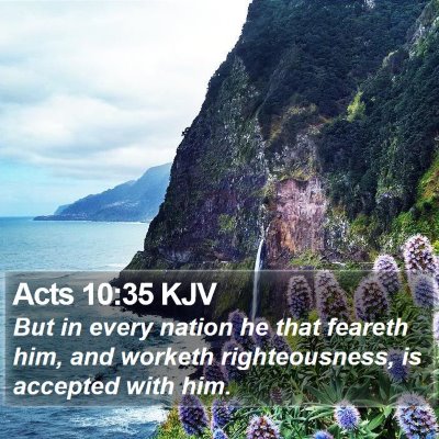 Acts 10:35 KJV Bible Verse Image