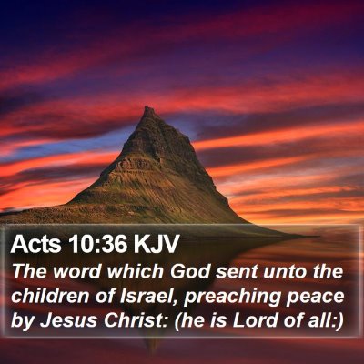 Acts 10:36 KJV Bible Verse Image