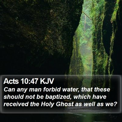Acts 10:47 KJV Bible Verse Image