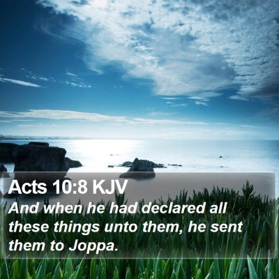 Acts 10:8 KJV Bible Verse Image