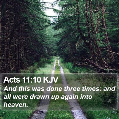 Acts 11:10 KJV Bible Verse Image