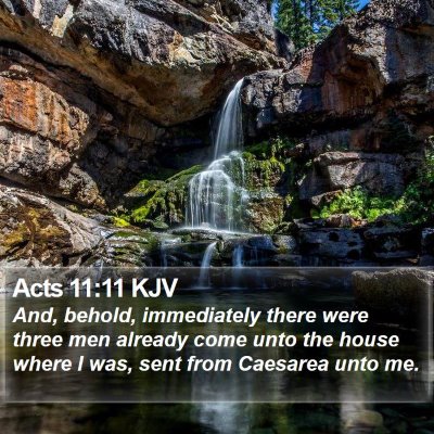 Acts 11:11 KJV Bible Verse Image