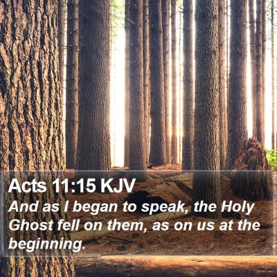 Acts 11:15 KJV Bible Verse Image