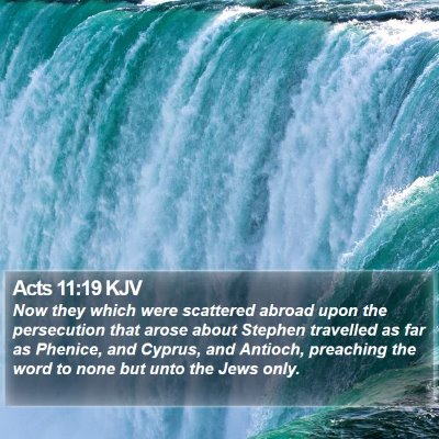 Acts 11:19 KJV Bible Verse Image