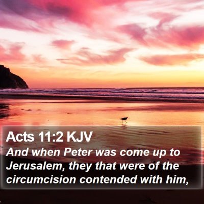 Acts 11:2 KJV Bible Verse Image