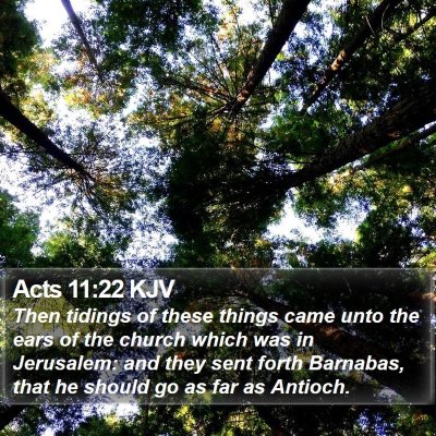 Acts 11:22 KJV Bible Verse Image