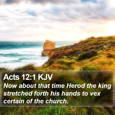 Acts 12:1 KJV Bible Verse Image