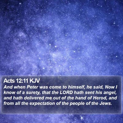 Acts 12:11 KJV Bible Verse Image