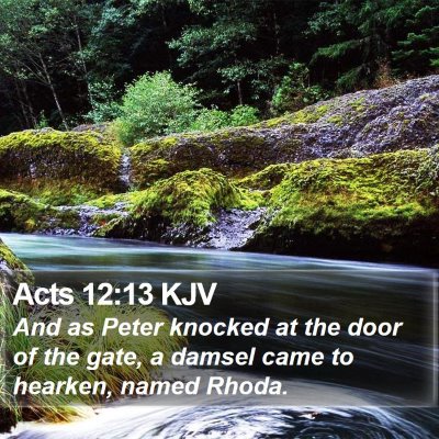 Acts 12:13 KJV Bible Verse Image