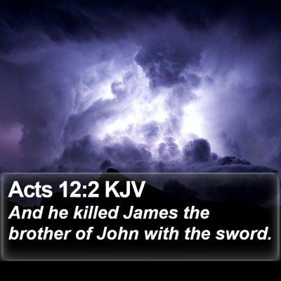 Acts 12:2 KJV Bible Verse Image