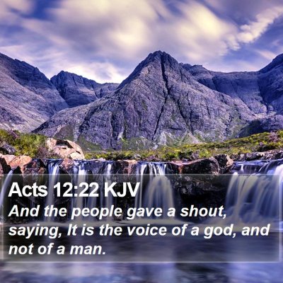 Acts 12:22 KJV Bible Verse Image
