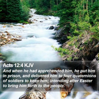 Acts 12:4 KJV Bible Verse Image