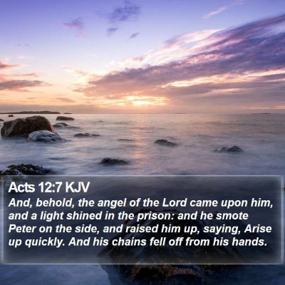 Acts 12:7 KJV Bible Verse Image