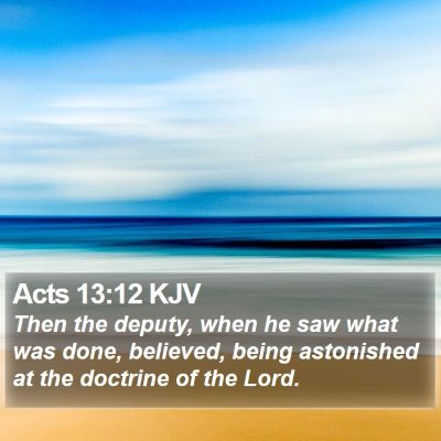 Acts 13:12 KJV Bible Verse Image