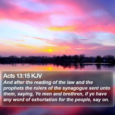 Acts 13:15 KJV Bible Verse Image